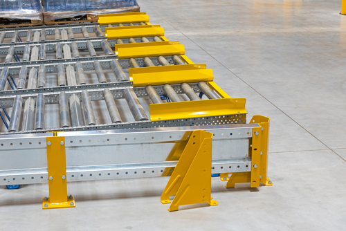 Floor,Mountet,Pallet,Gravity,Flow,In,Distribution,Warehouse